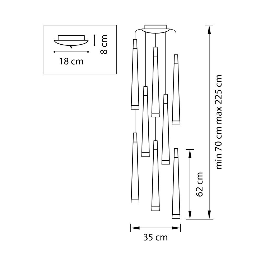 Lightstar (MD1220A-8R) Подвес PUNTO 8х25W G9 chrome + red (в комплекте) Lightstar (MD1220A-8R) Подвес PUNTO 8х25W G9 chrome + red (в комплекте)